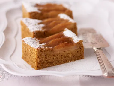 Pear and ginger slice