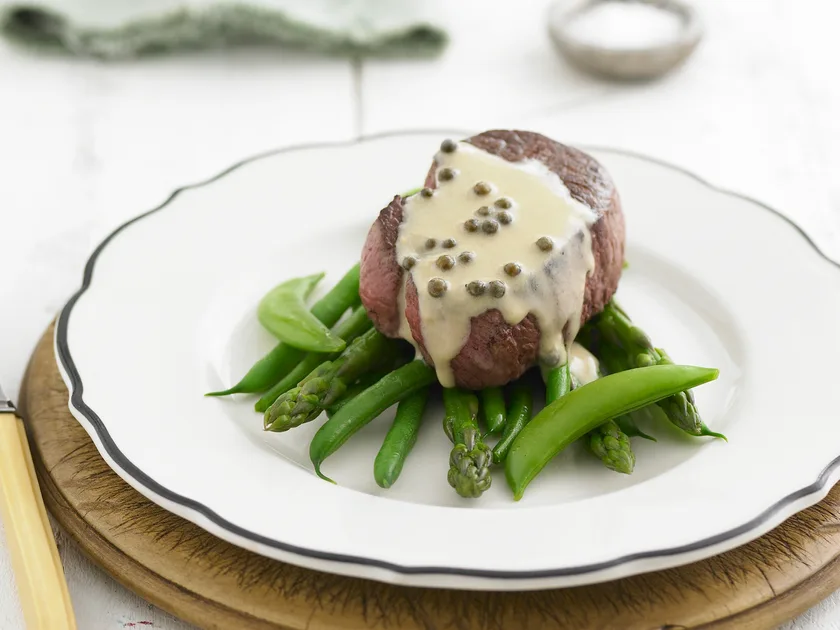 Lean pepper steak mignon recipe