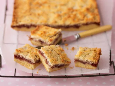 Raspberry and Coconut Slice