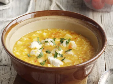 Rice and Potato Fish Soup