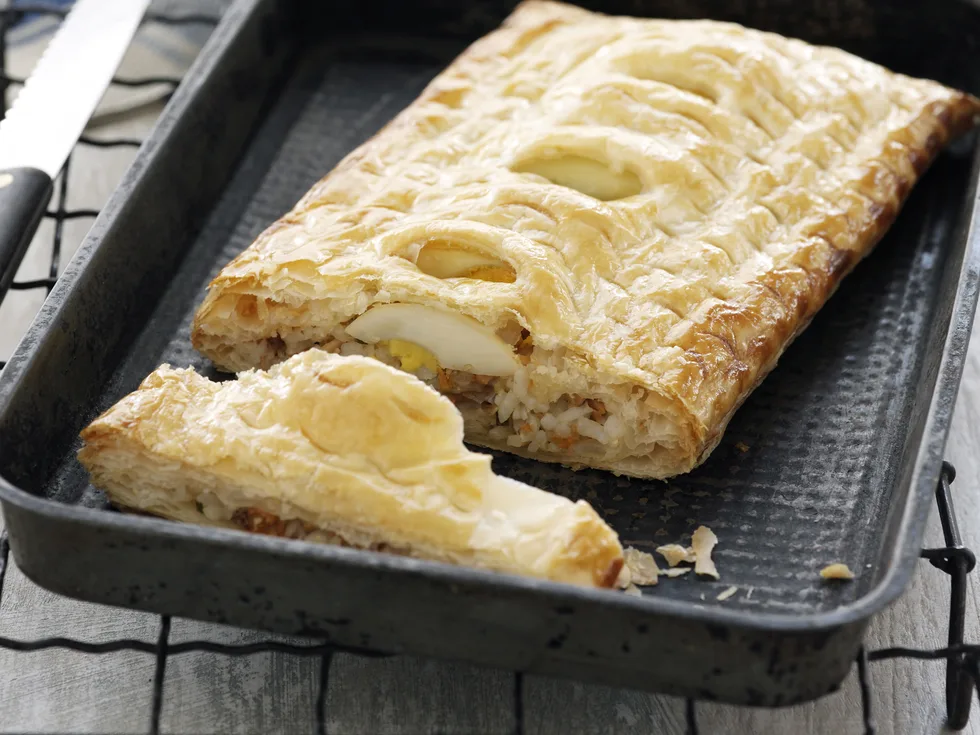 Rice and Salmon Pie