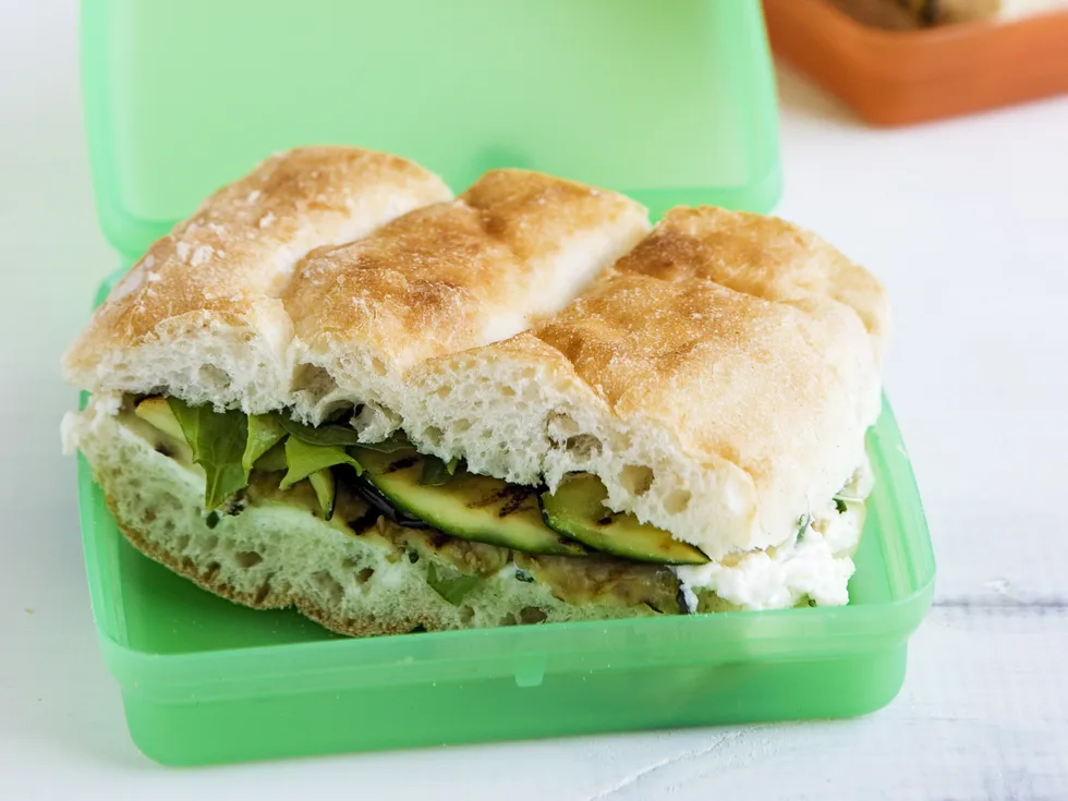 Ricotta and Grilled Vegetables Sandwiches
