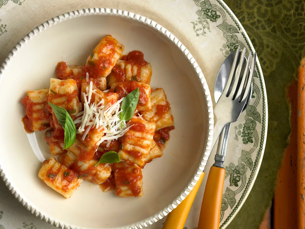 Ricotta gnocchi with napoletana sauce