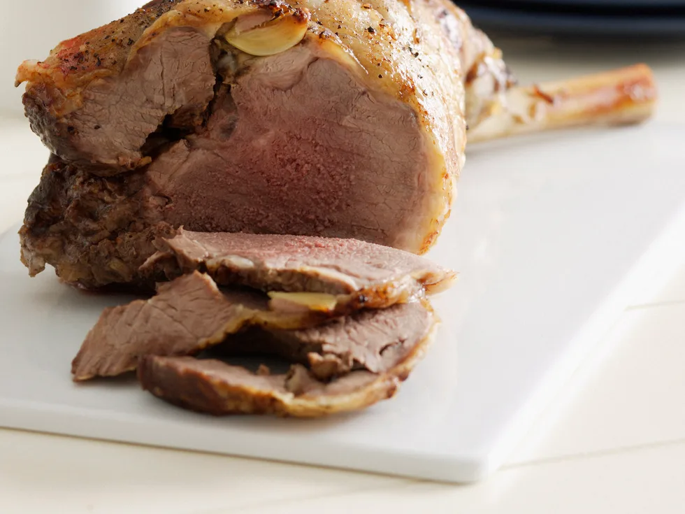 Roast Lamb with Onion Gravy