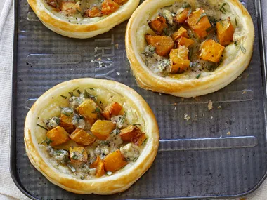 Roast Pumpkin and Blue Cheese Tarts