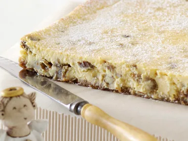 Rum and Raisin Cheesecake Slice