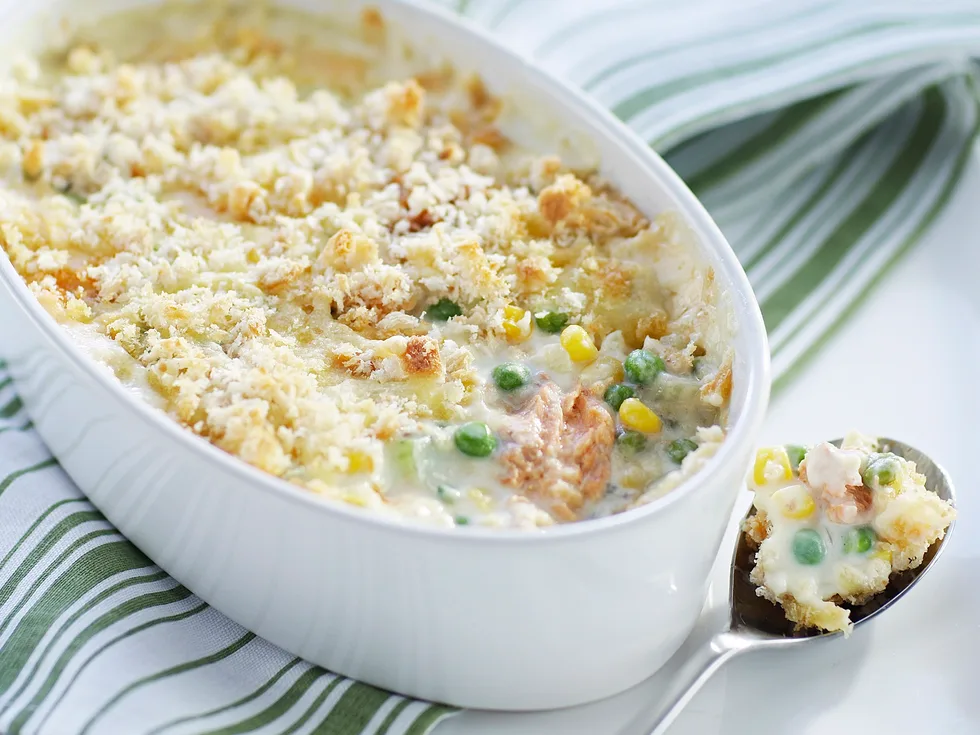 Salmon and Corn Bake