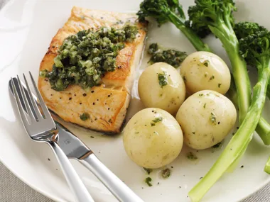 Salmon with Salsa Verde