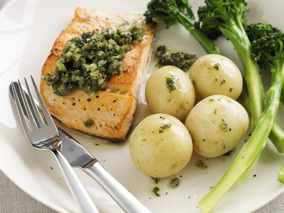Salmon with Salsa Verde