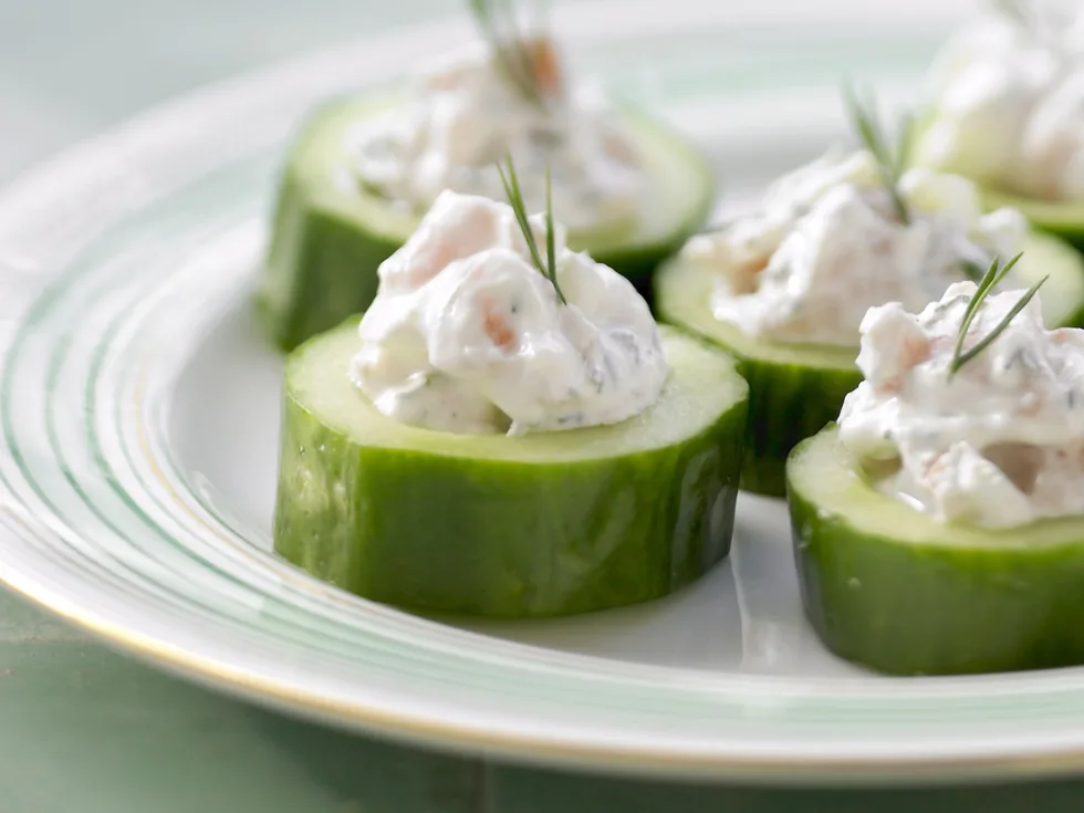 Smoked Salmon Cucumber Cups