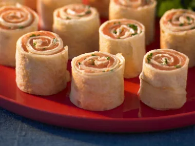 Smoked salmon pancake