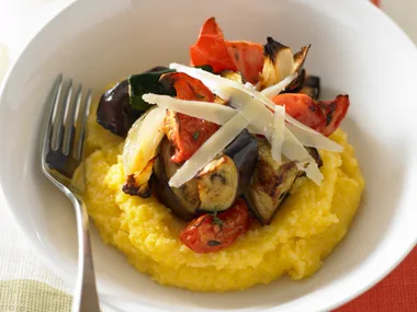 Soft Polenta with Ratatouille