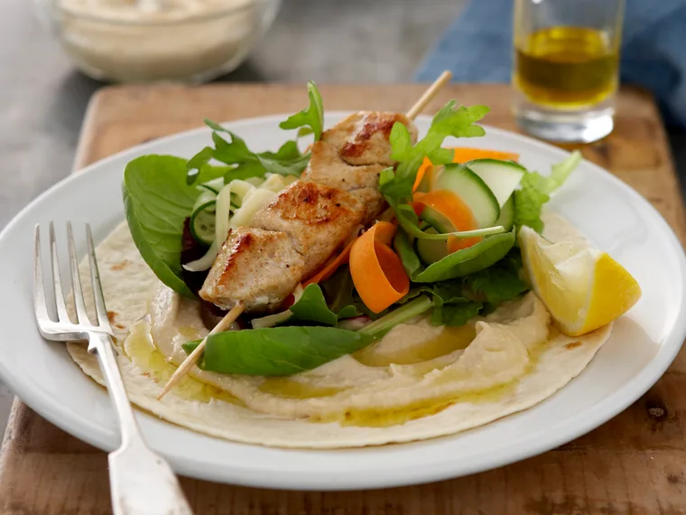 Spicy chicken wraps