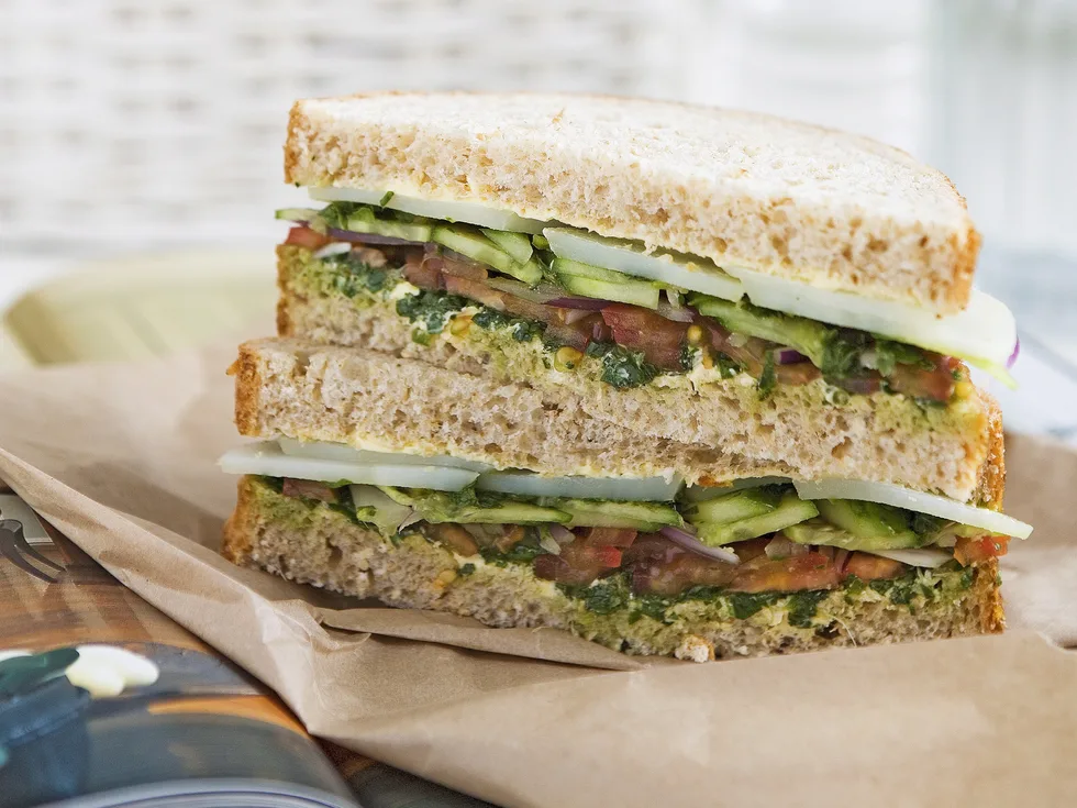 Spicy Mixed Vegetables Sandwiches