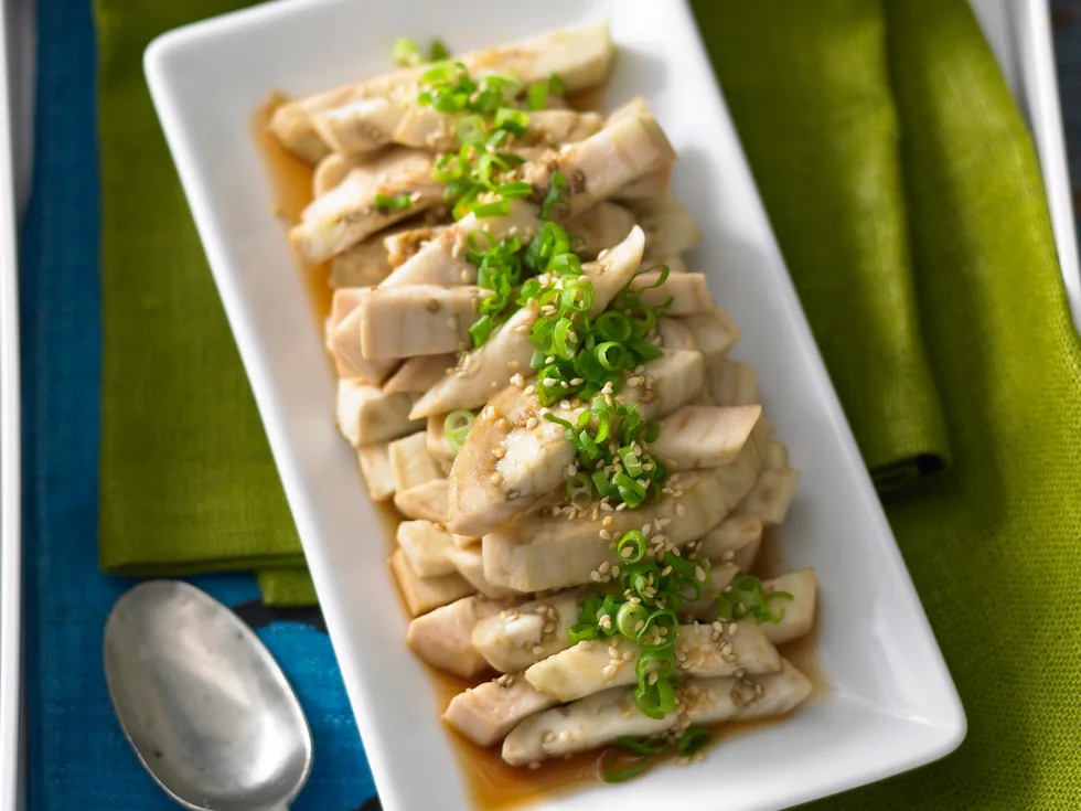 Steamed Eggplant with Soy Sauce Dressing