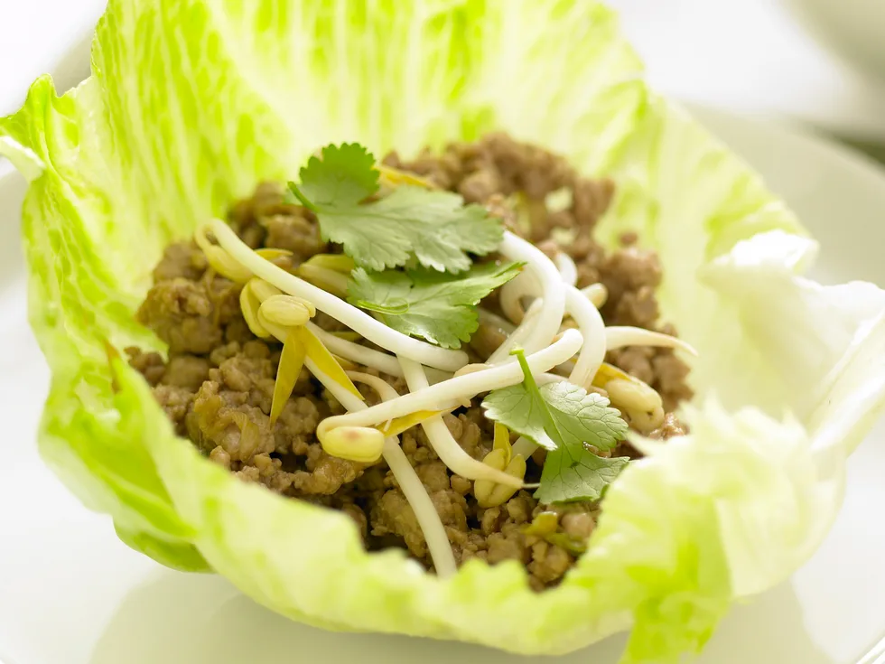 Stir-fried Pork in Lettuce Cups