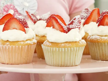 Strawberry Vanilla Cupcakes
