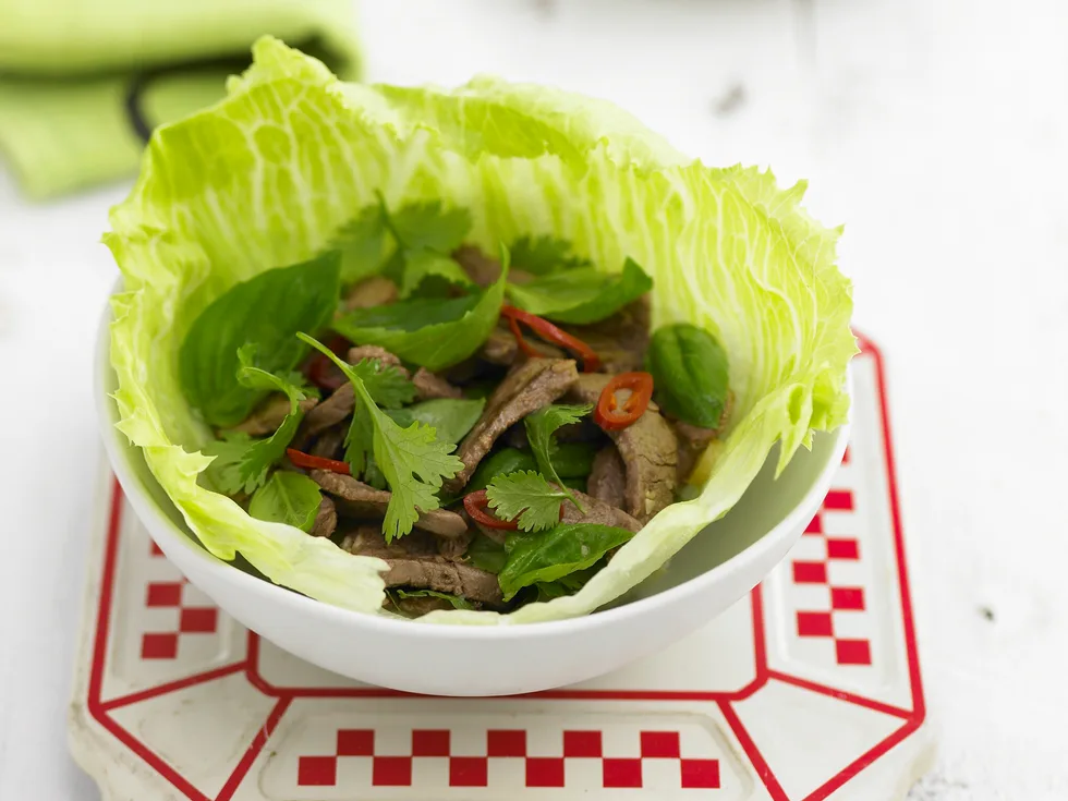 Thai Basil Lamb with Mint and Lemongrass