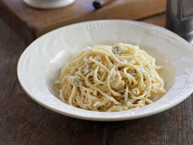 Three-Cheese Spaghetti