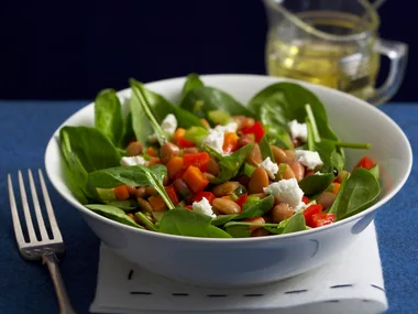 Warm Bean Salad with Goats Cheese
