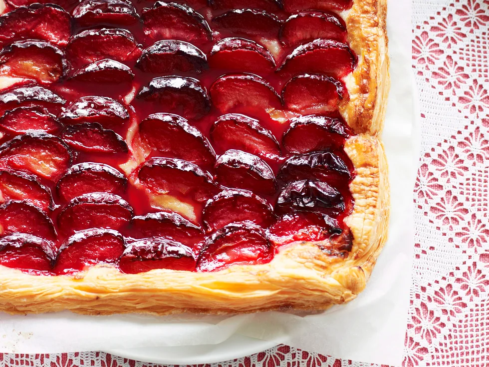 quick and easy plum tart