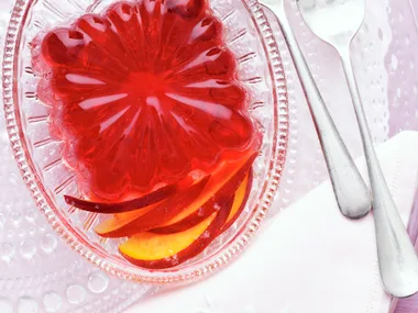 Berry jelly with nectarines