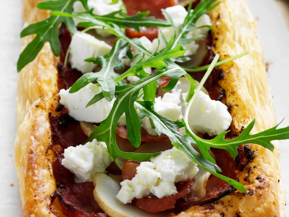 Easy Chorizo and Fetta Pastries