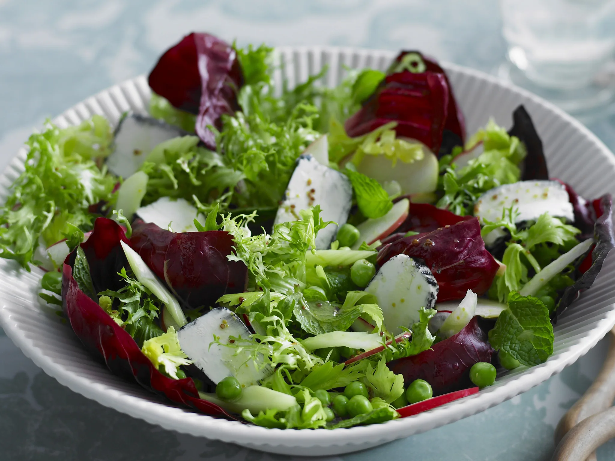 Goats Cheese, Pea and Mint Salad