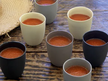 LITTLE CUPS OF GAZPACHO