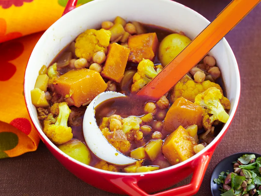 Moroccan vegetable casserole