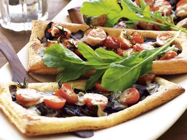 Mushroom, Tomato and Parmesan Tarts
