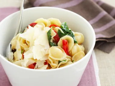 Orecchiette with capsicum, chilli and rocket