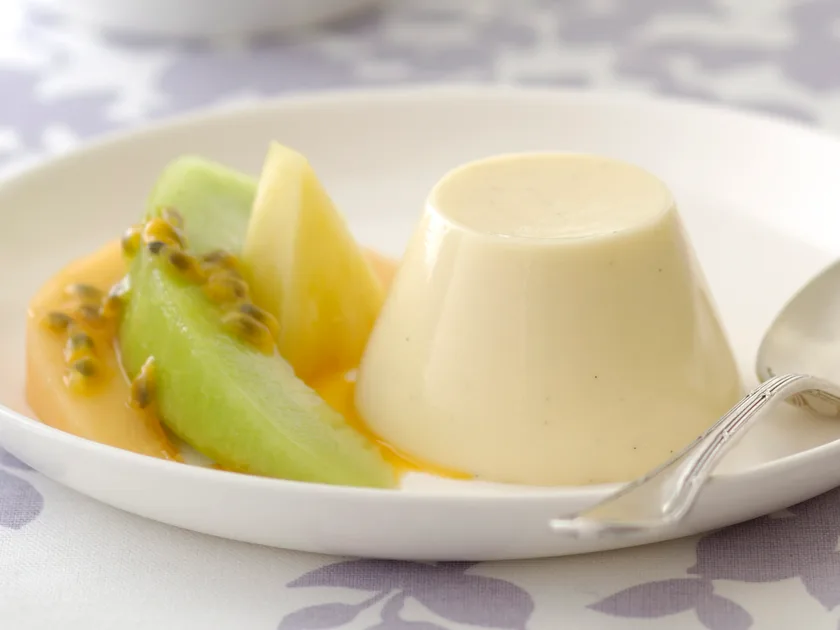 Passionfruit buttermilk puddings