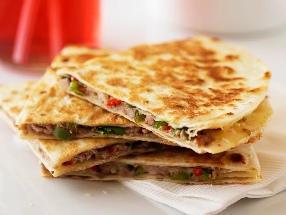 Pork and Cheese Quesadillas with Guacamole