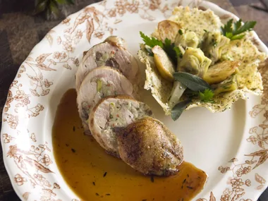 Stuffed chicken legs