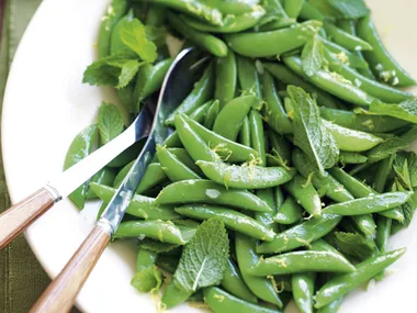 Sugar Snap Peas with Lemon and Mint