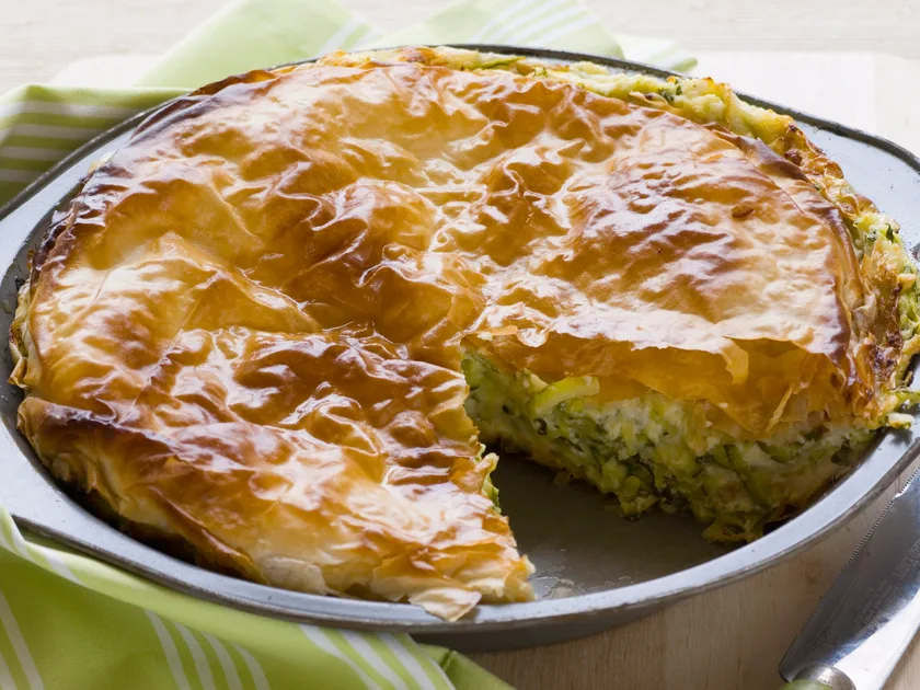 Zucchini and cheese pie