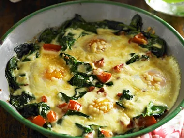 Baked Eggs Florentine
