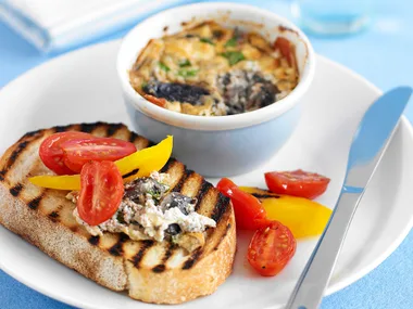 Baked Ricotta with Salsa