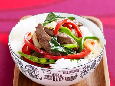 beef and vegetable stir-fry