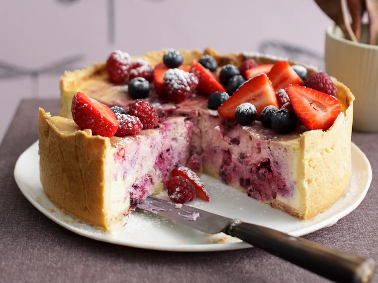 Berry Ripple Cheesecake