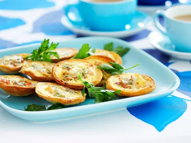 BLUE CHEESE and BACON BREAD CASES