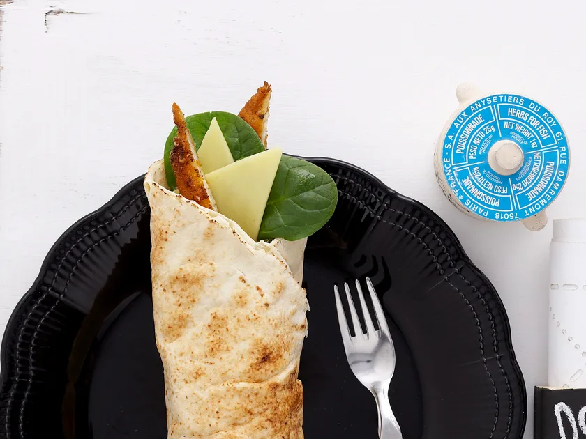 Cajun fish wrap