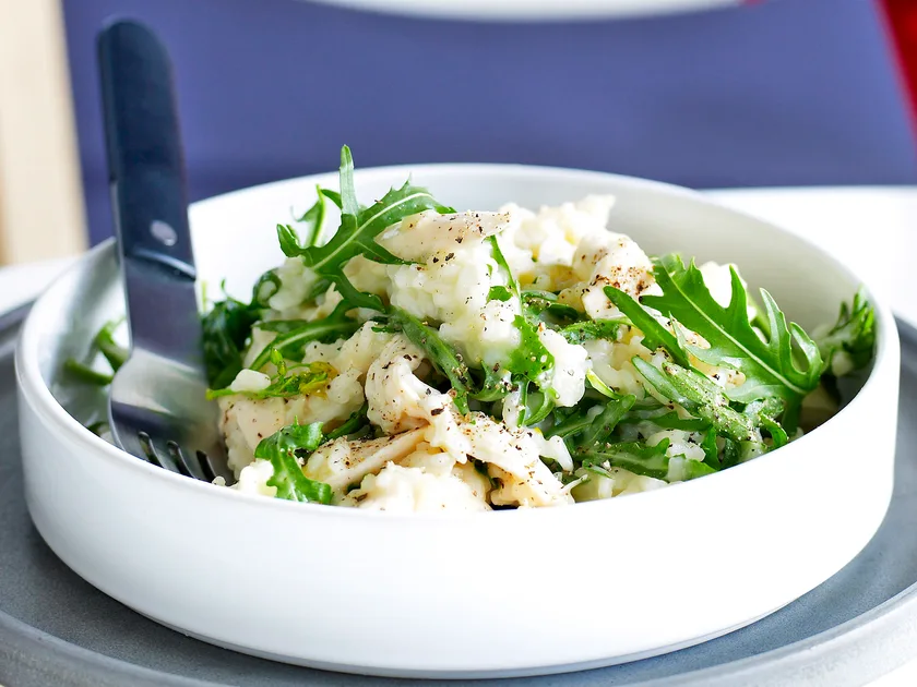 Chicken and rocket risotto