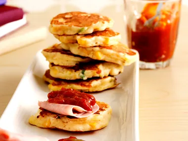 corn and cheese pikelets
