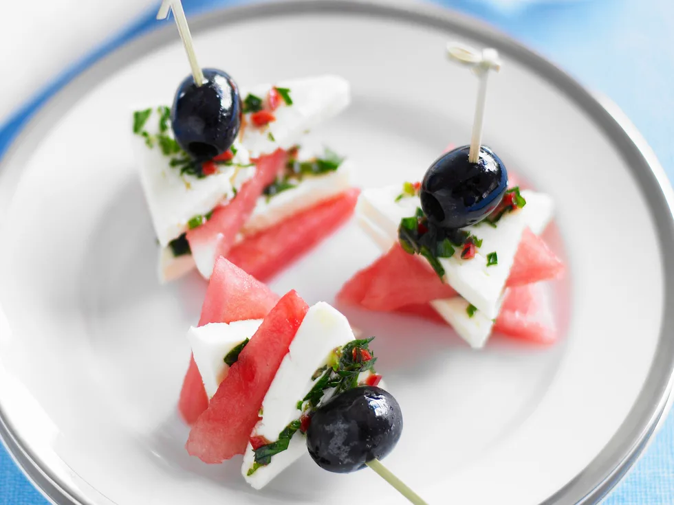 FETA, WATERMELON and OLIVE BITES