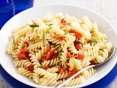 Fusilli, Capsicum and Pine Nut Salad