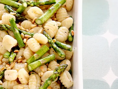 gnocchi with roast asparagus