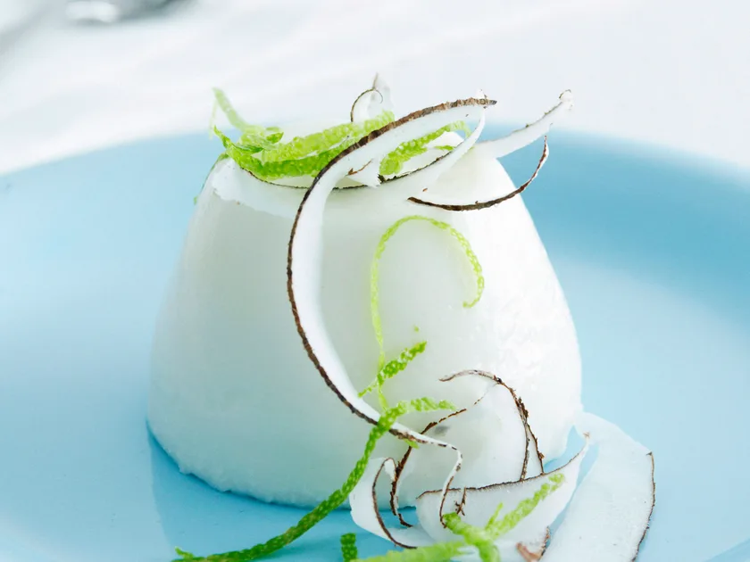 Lime and coconut creams