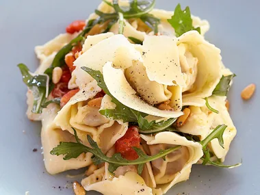 Parmesan, pine nut and rocket tortellini